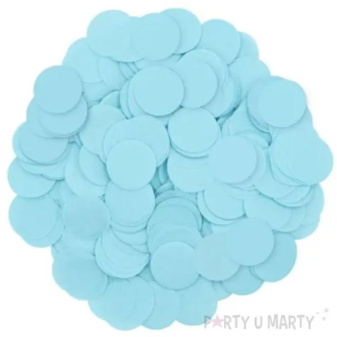 konfetti koleczka papierowe blekitny partypal 500 g