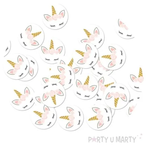 konfetti koleczka z jednorozcami congee 36 szt