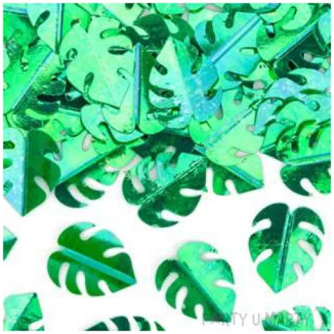 konfetti liscie monstery metalizowane zielone partydeco 15g