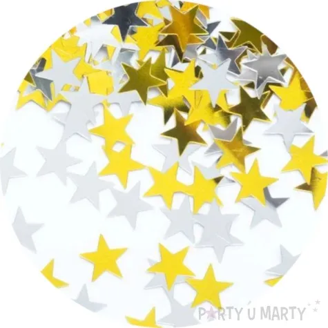 konfetti milion gwiazd zlote i srebrne partypal 15 g