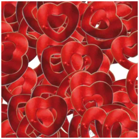 konfetti milosne serca walentynki czerwone folat 14 g