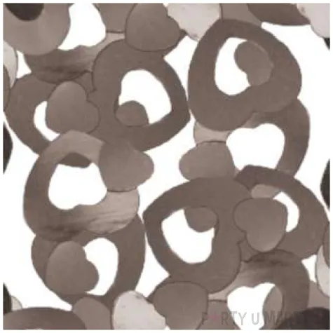 konfetti milosne serca walentynki srebrne folat 14 g