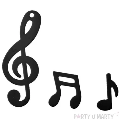 konfetti muzyczne czarne santex 20 g