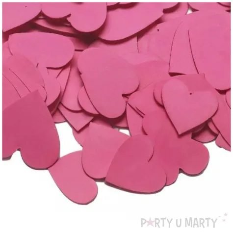 konfetti papierowe serca serduszka walentynki rozowe