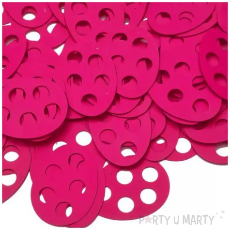 konfetti papierowe wielkanoc rozowe pisanki jajeczka dekoracja stolu