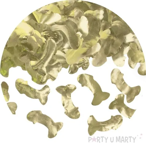 konfetti penisy zlote partydeco 30 g