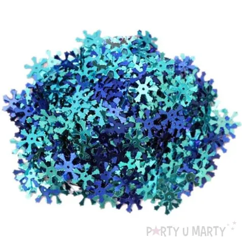 konfetti platki sniegu niebieskie titanum 14 g