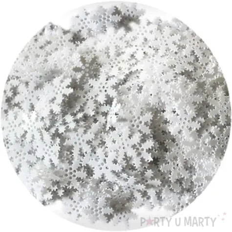 konfetti platki sniegu zabki biale titanum 14 g
