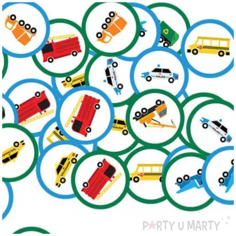 konfetti samochodziki congee 36 szt