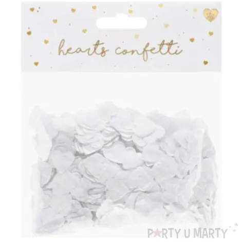konfetti serca biale partydeco 15 g