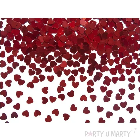 konfetti serca czerwony partydeco 5 mm 30 g