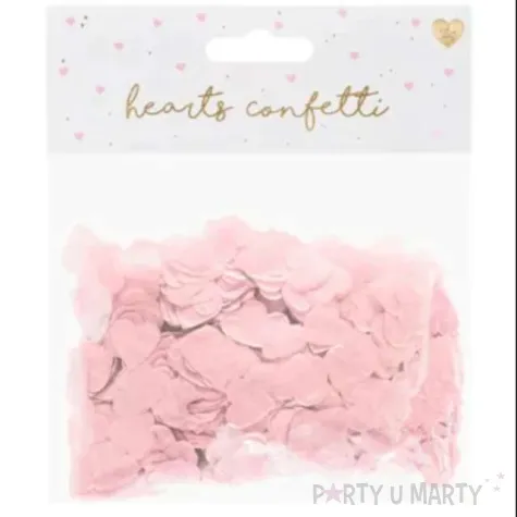 konfetti serca rozowe partydeco 15 g