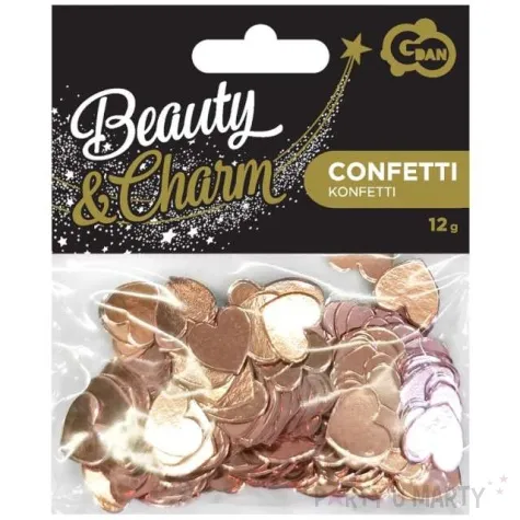 konfetti serca rozowe zloto godan 12 g