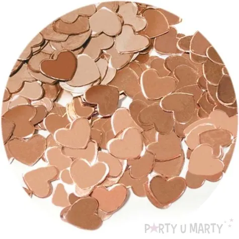 konfetti serca rozowe zloto godan 12 g