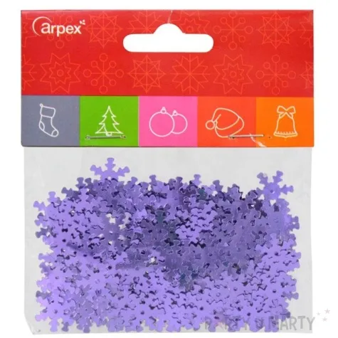 konfetti sniezynki fioletowy 15g