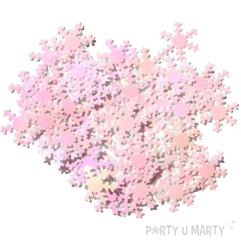 konfetti sniezynki rozowy jasny titanum 30g