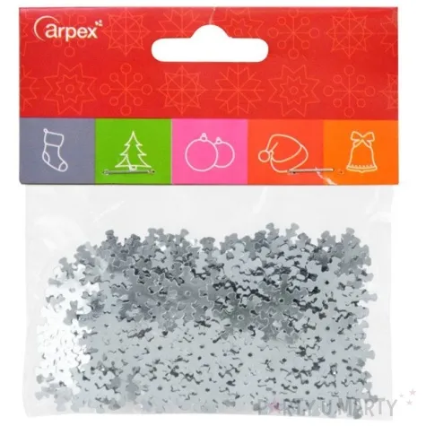 konfetti sniezynki srebrny 15g