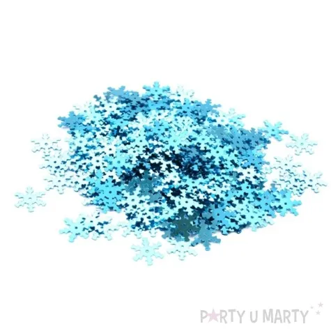 konfetti sniezynki turkusowy 15g