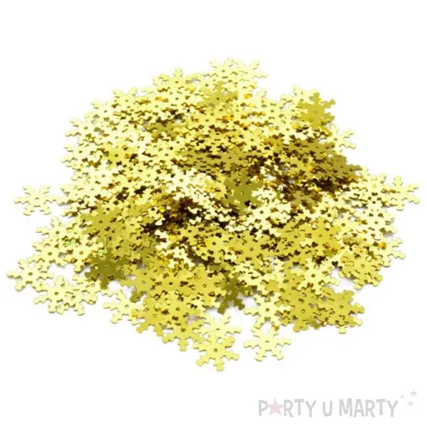 konfetti sniezynki zloty 15g