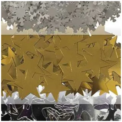 konfetti swiateczne metaliczne mix titanum 3 x 5 g