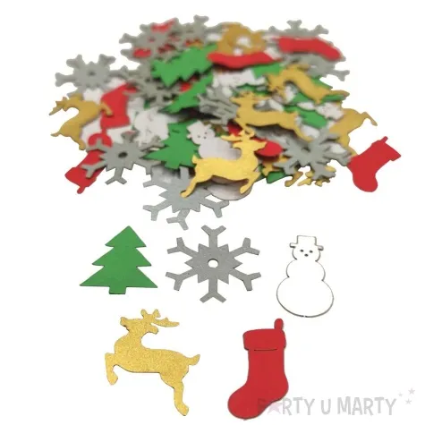 konfetti swiateczne przyjecie mix 1 opak