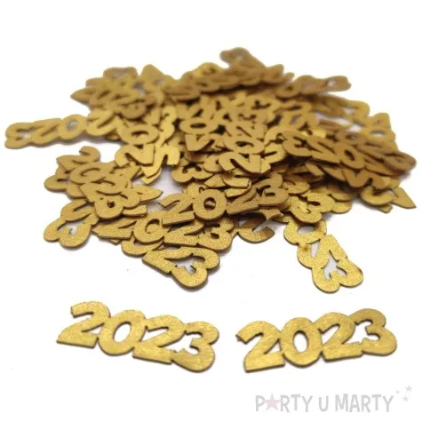 konfetti sylwester 2023 zlote 1 opak