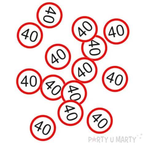 konfetti traffic 40 urodziny top ten 15g