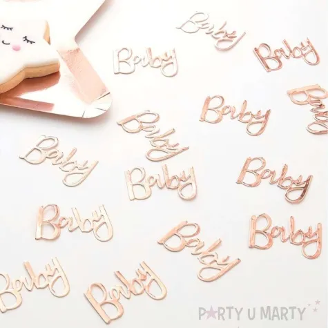 konfetti twinkle twinkle baby love rozowo zloty ginger ray 14 g