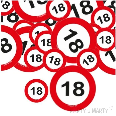 konfetti urodziny 18 znak folat 18 g