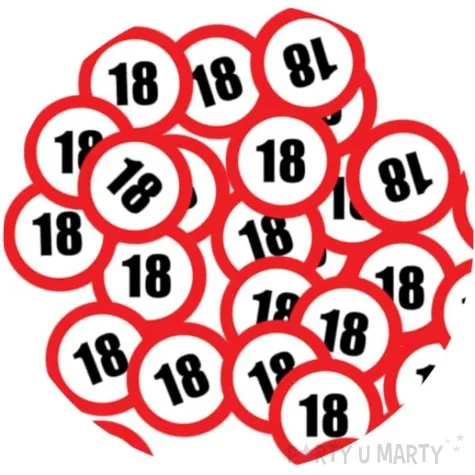 konfetti urodziny 18 znak folat 18 g