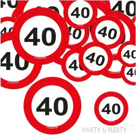 konfetti urodziny 40 znak folat 18 g