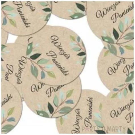 konfetti wieczor panienski kraftowy congee 36 szt