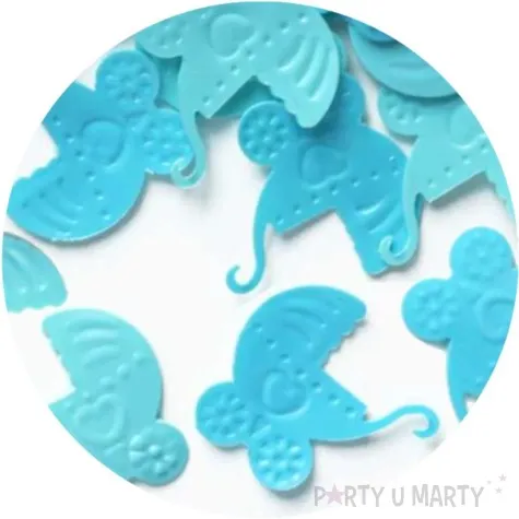 konfetti wozki blekitny partypal 15 g