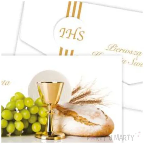 koperta prezentowa na banknoty komunia sw chleb i wino toledo