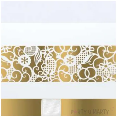 koperta prezentowa na banknoty zlote kwiaty paw