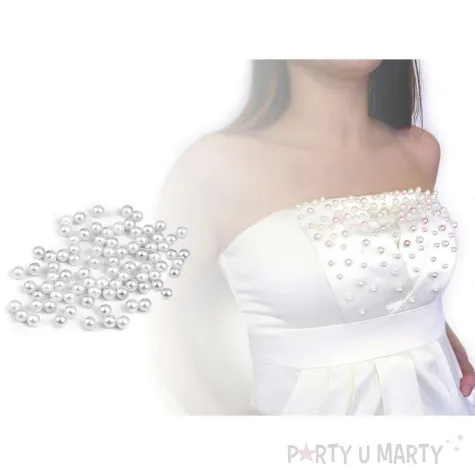 koraliki bez dziurek transparentne stoklasa 6 mm 10 g