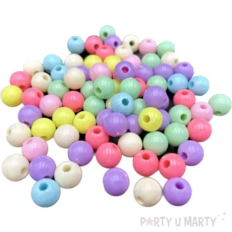 koraliki classic pastelowe mix aliga 10 mm 80 szt