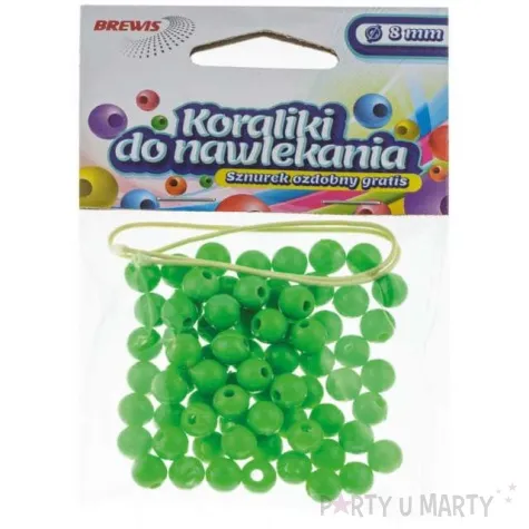 koraliki classic zielone brewis 8 mm 16 g