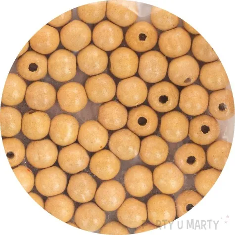 koraliki drewniane okragle gladkie aliga 12 mm 80 szt