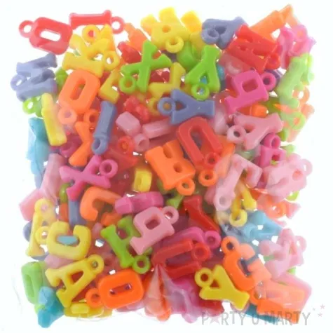 koraliki literki alfabet aliga 2 cm 40 g