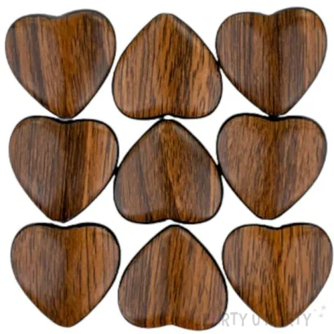 koraliki serca brazowe aliga 23 mm 9 szt