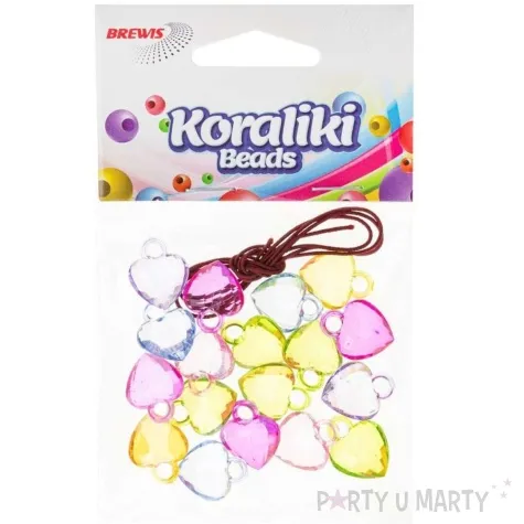 koraliki serca mix brewis 15 mm 15 g