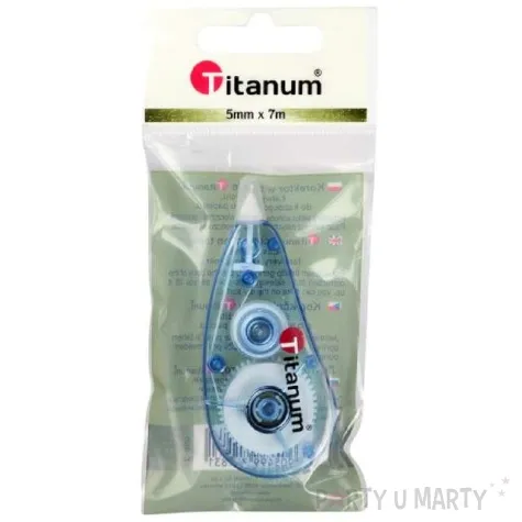 korektor tasmowy myszka niebieski titanum 5 mm x 7 m