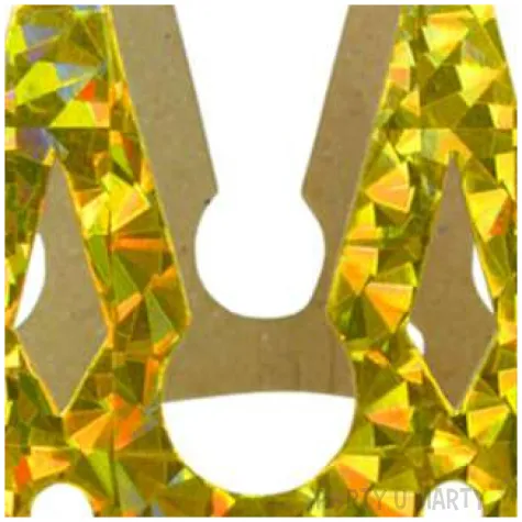 korona party holograficzna groty papierowa zlota arpex