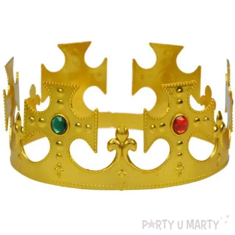 korona party krol plastikowa zlota arpex