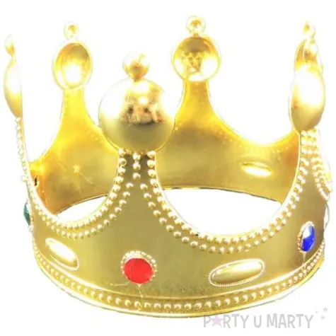 korona party krolewska z klejnotami miekka zlota tropic