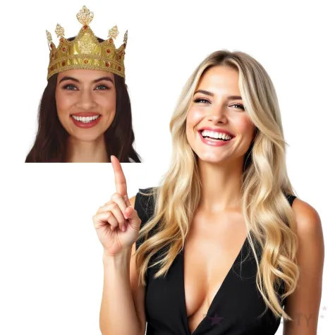 korona party krolewska zlota guirca