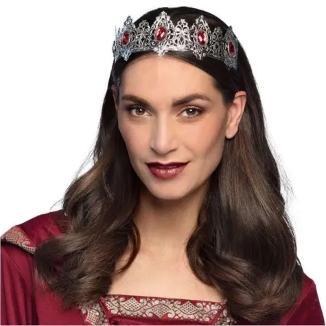 korona party metalowam tiara srebrny boland