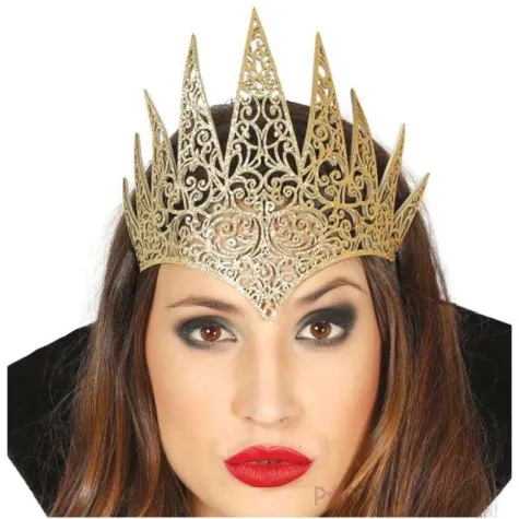 korona party tiara zlota guirca