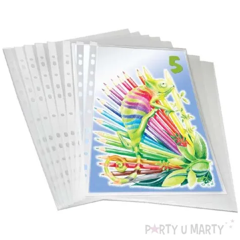 koszulki na dokumenty a4 krystaliczne titanum 50 szt